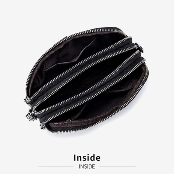 Leather Crossbody Bag Women Small Shoulder Purse Cell Phone Organizer - Picture 4 of 8